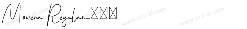 Mowera Regular字体转换